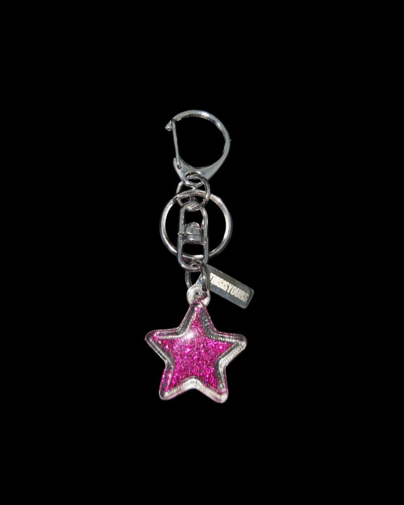 hot pink star keychain 핫핑크 별 키체인
