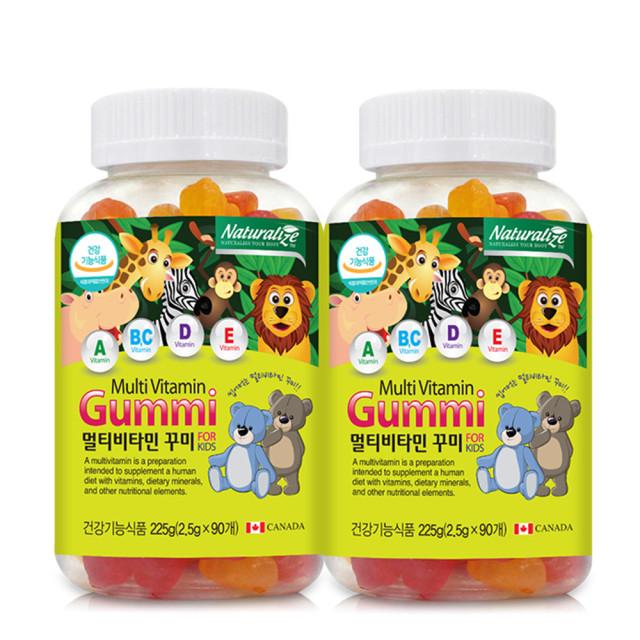 네추럴라이즈 멀티비타민 구미 2.5g x 90꾸미 x 2묶음