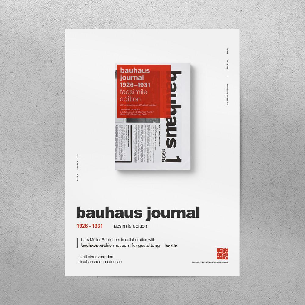 바우하우스 인테리어포스터 미드센츄리모던 거실 캔버스 이케아 액자 / Bauhaus Journal 1
