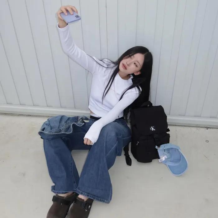 [CK ACC] 여 블랙 CKJ 시티 나일론 백팩 4K3187G UB1