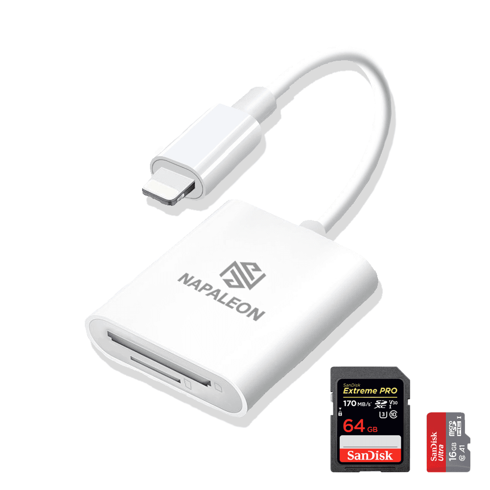 아이폰 SD카드리더기 2in1 멀티 8핀호환 마이크로 사진 블랙박스 OTG멀티