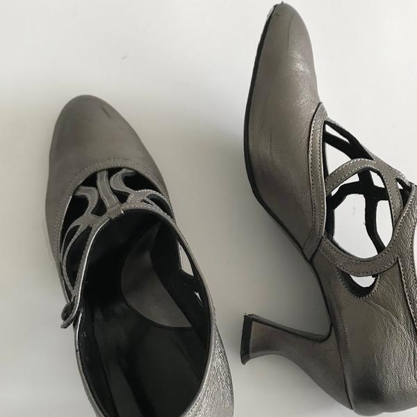 [order base] 1920's dancing shoes - silver