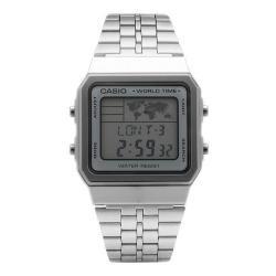 카시오 CASIO A500WA-7DF A500WA-7D 월드타임 빈티지 디지털 공용 메탈시계 33mm