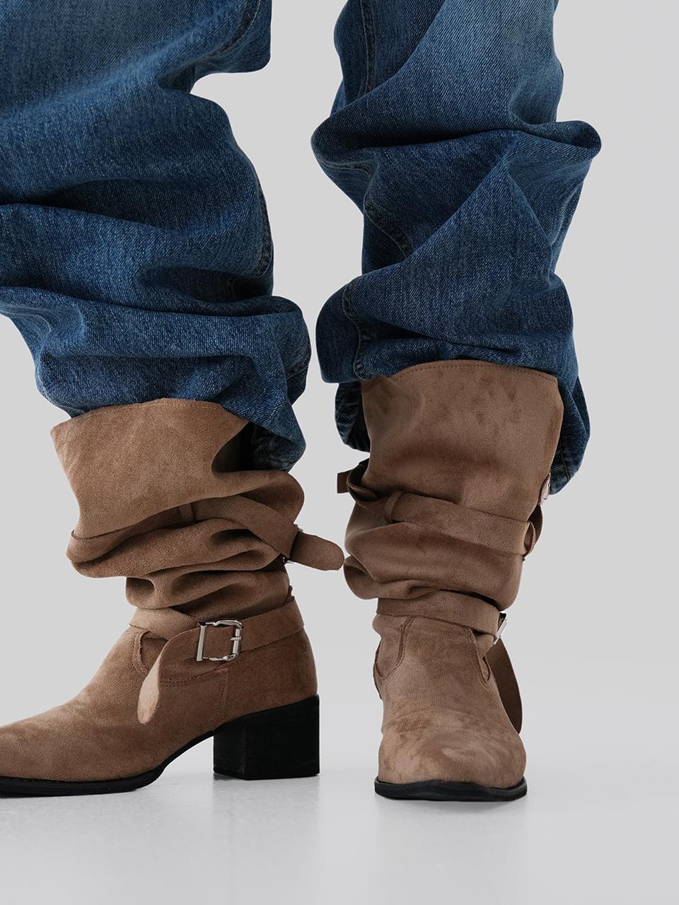 어텀 버클스웨이드부츠