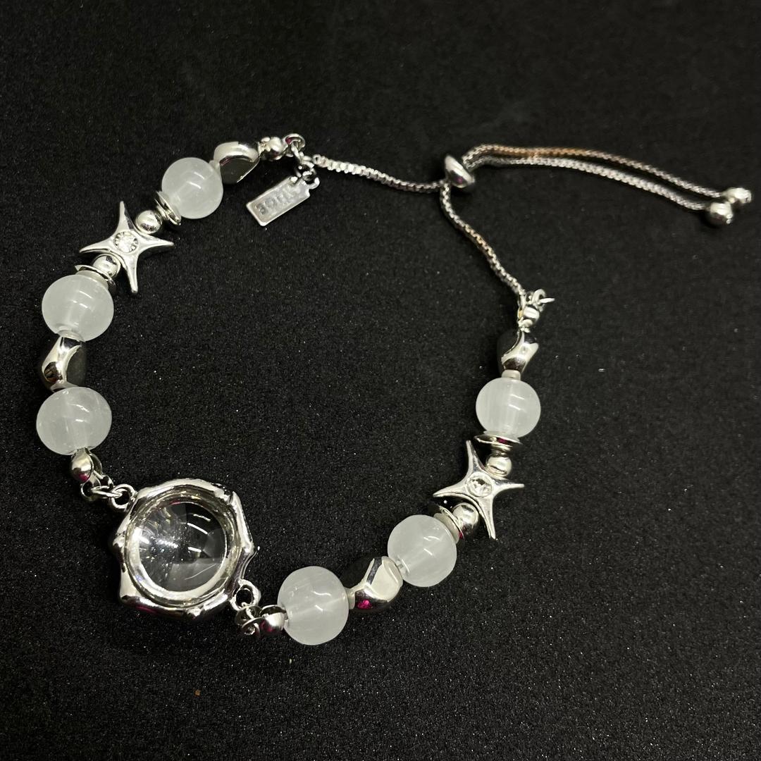 #0073 [초아 착용] Star transparent ball mixed bracelet