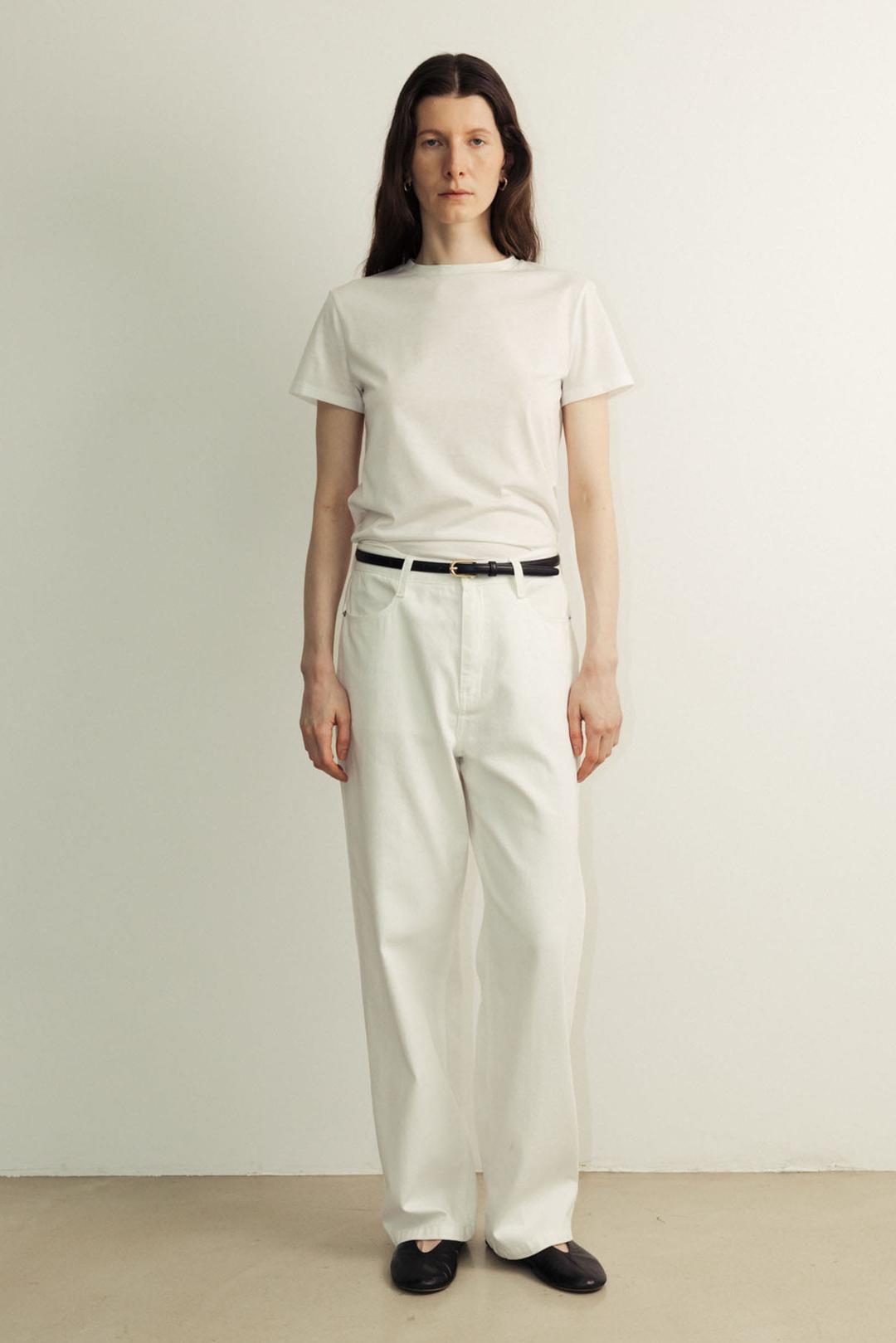 Essential soft denim Pants_off white