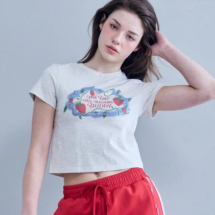 Sweetpea Berry Tee-Oatmeal