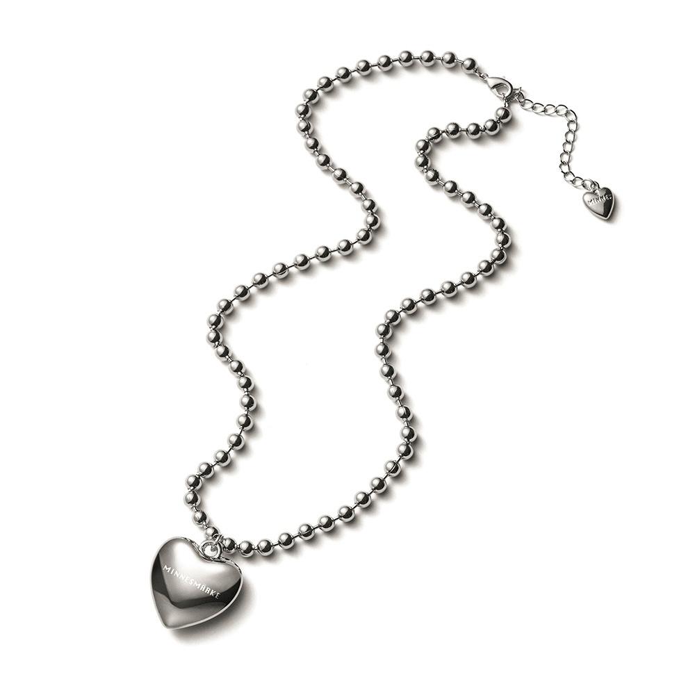 볼드 하트 목걸이 (실버/골드)