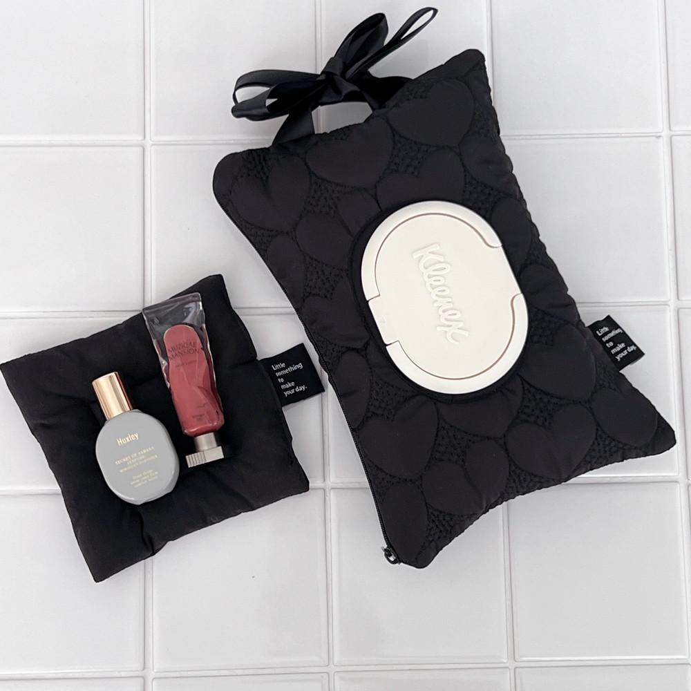 스테이828 휴대용 누빔 물티슈 케이스 가방 커버 파우치 4color