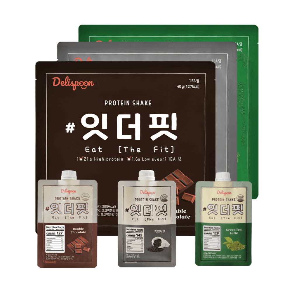 델리스푼 잇더핏 단백질 쉐이크 3주플랜 (더블초코맛 1주+흑임자맛 1주+녹차라떼맛 1주) - 기타다이어트식품 | 쿠팡