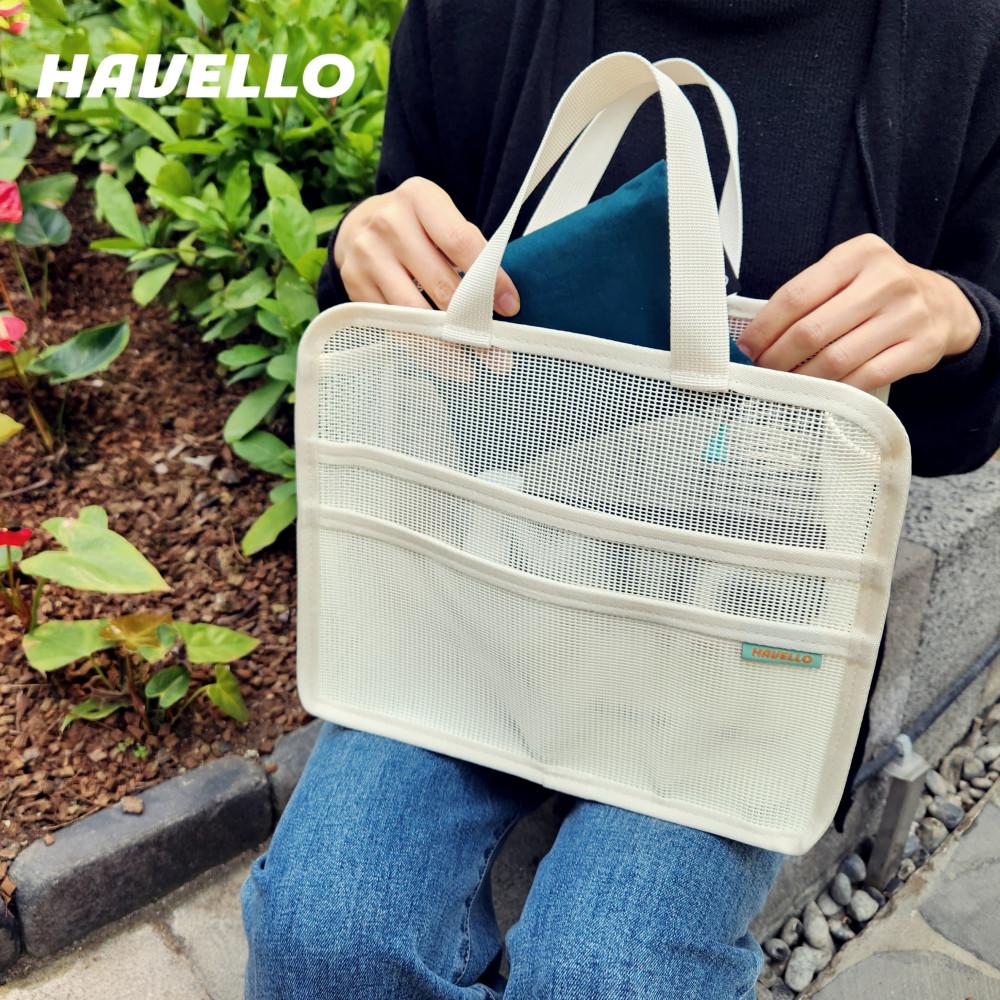 하벨로 수영가방 목욕가방 수영장 수영복 물놀이 메쉬 망사 가방 스윔백