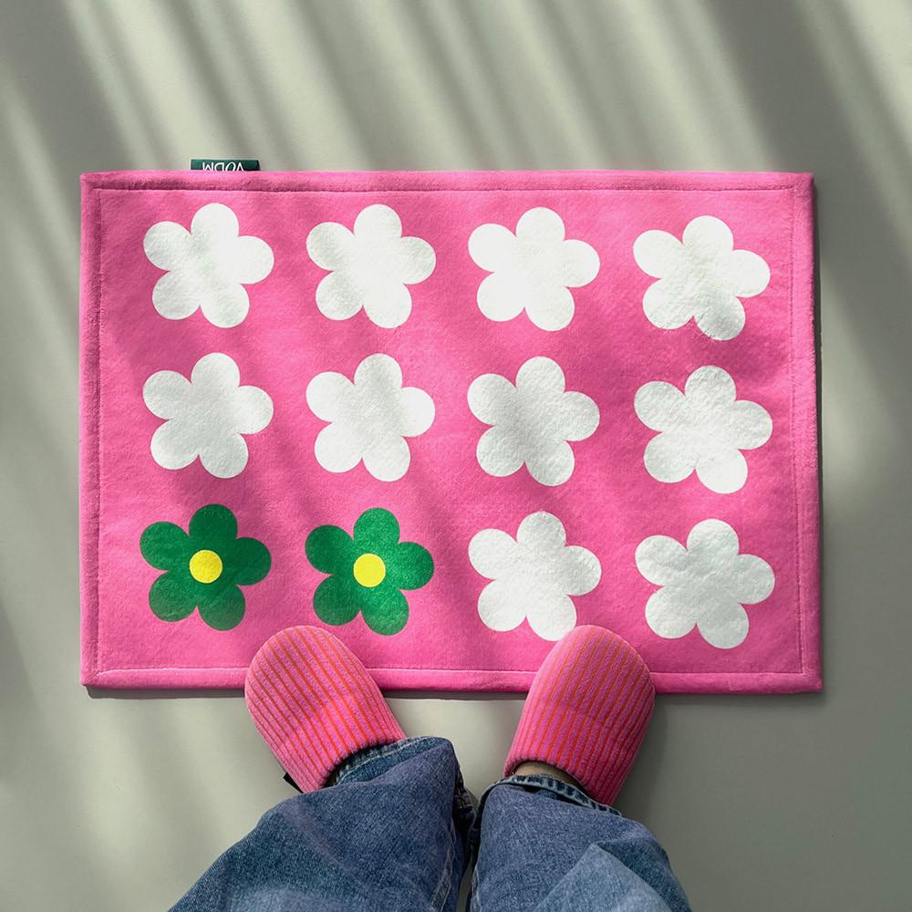 [리퍼]Gardenpink 미니 러그 발매트 50x70