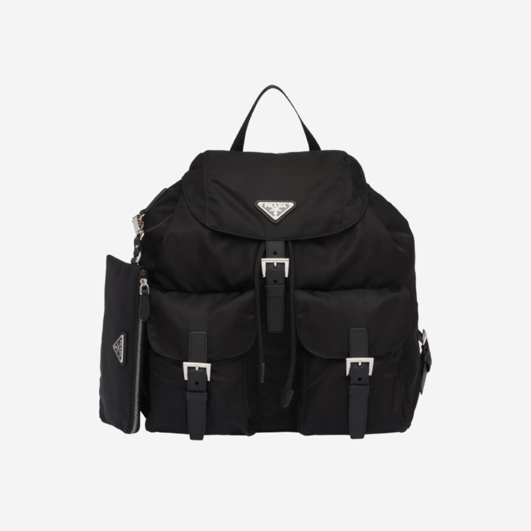 Prada Re-Nylon Medium Backpack Black