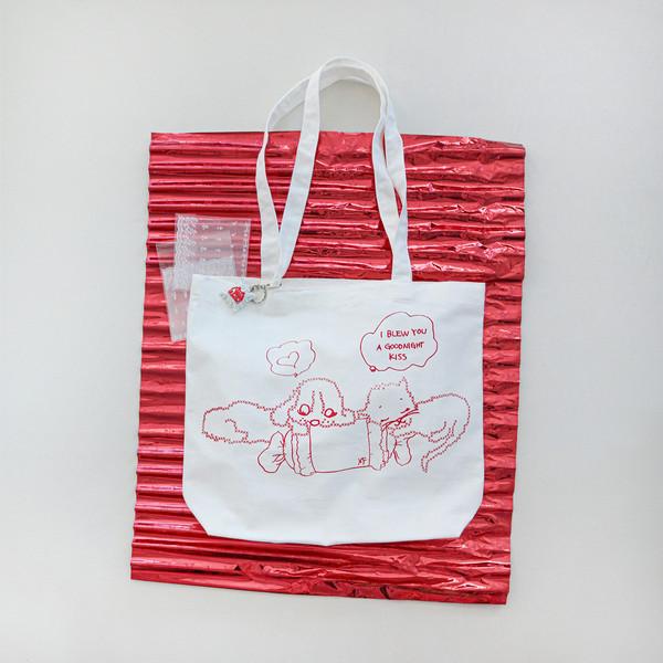PUPPY & CAT TOTE BAG (2color)