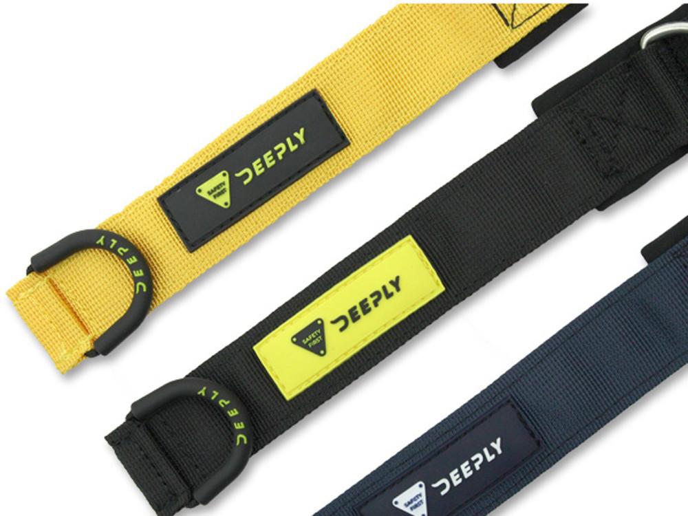 [디플리] 세이프티 퍼스트 세련되고 튼튼한 랜야드 프리다이빙 옐로우 블랙 딥블루 바다 수영