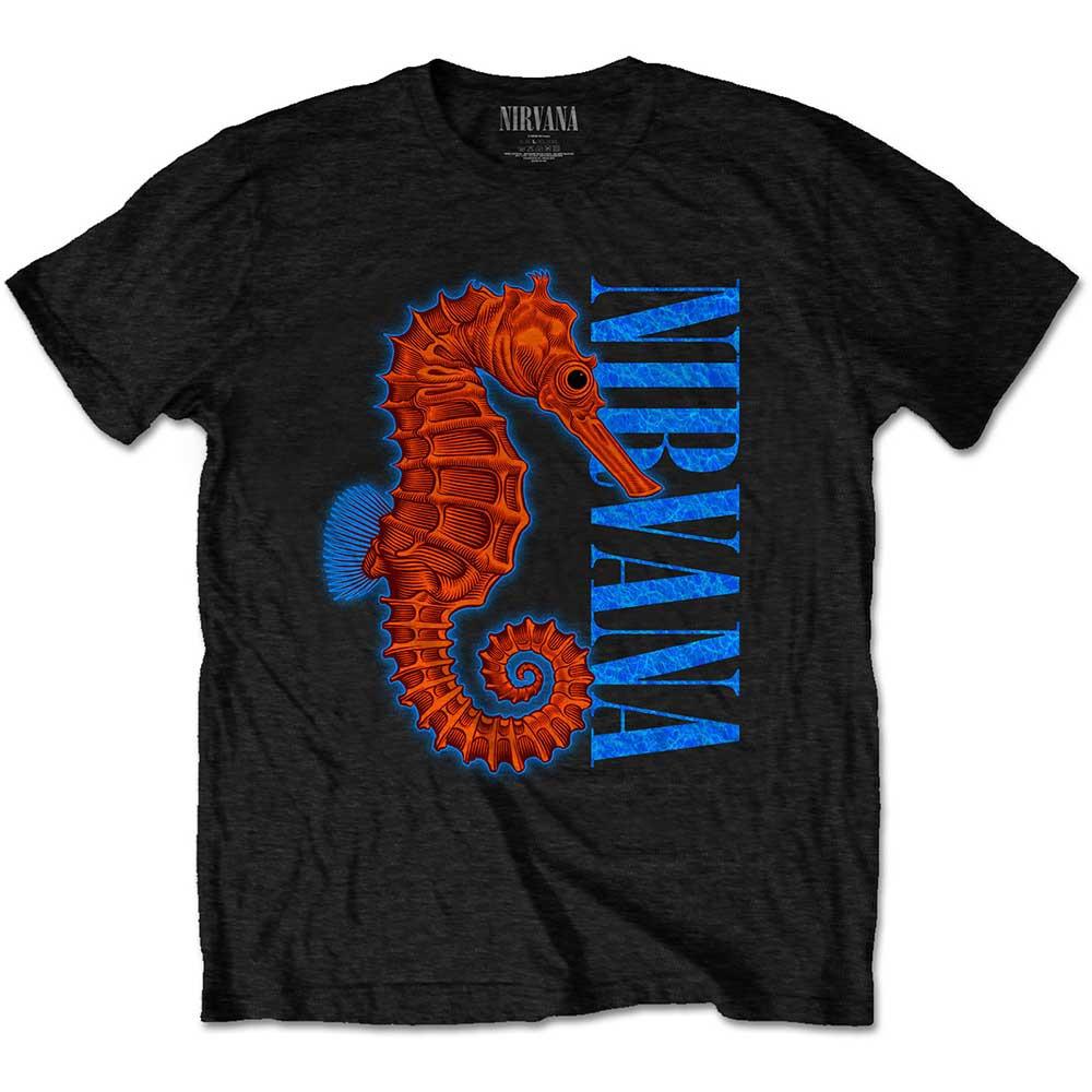 공식 NIRVANA 너바나 Seahorse 반팔 티셔츠