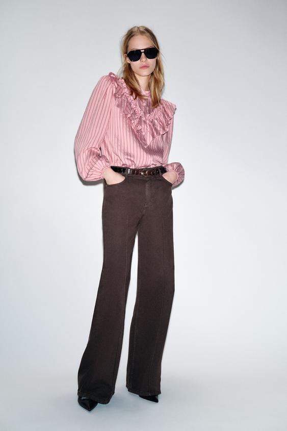 Z1975 BELTED WIDE-LEG JEANS
