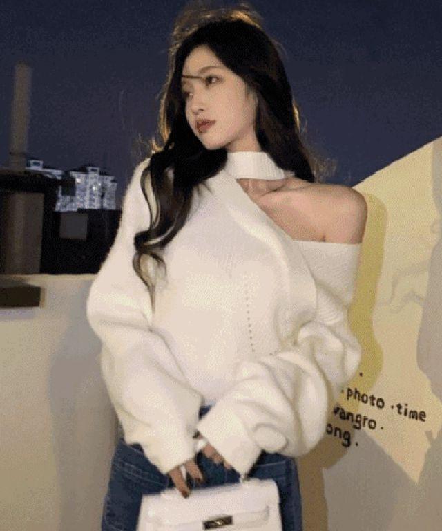 [연말룩!/은근섹시!] 원숄더 오프 홀터 초커 랩 니트 3col