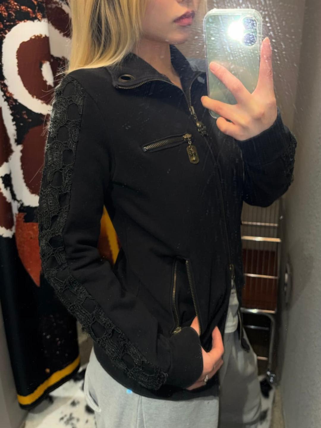 고딕펑크 딱붙핏 투웨이 집업 | 후루츠패밀리