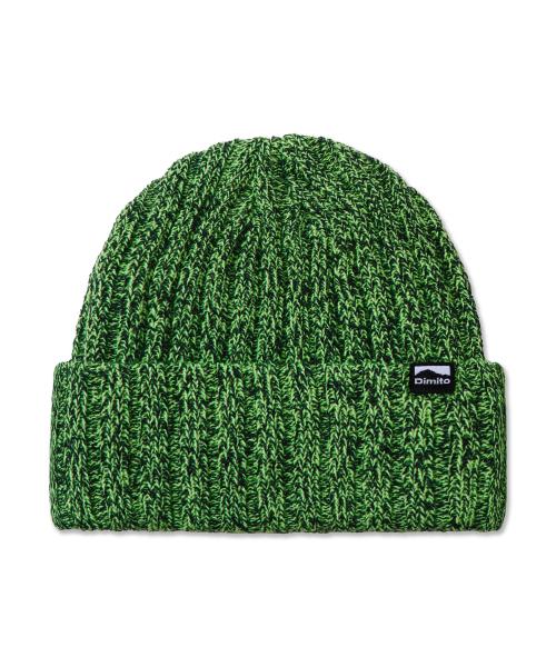 MIX KNIT BEANIE GREEN
