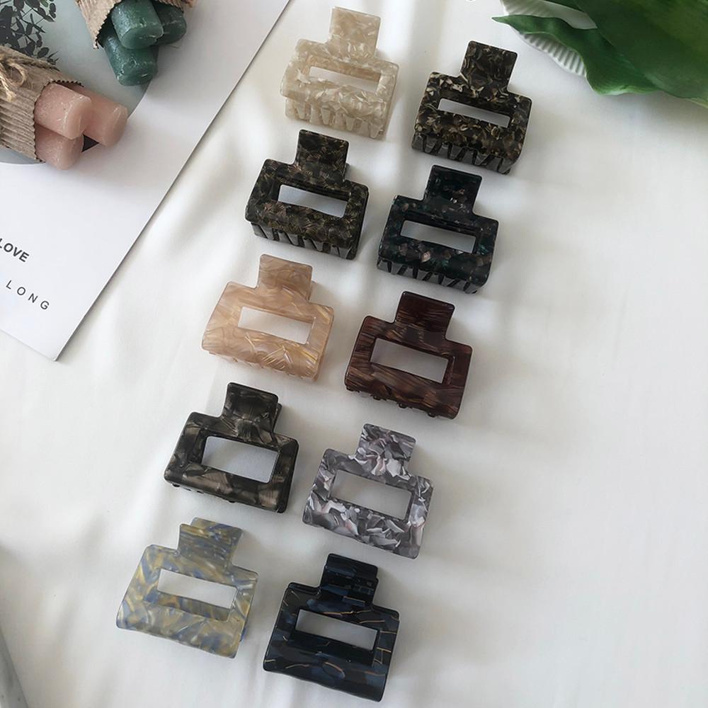 프랑스핀 마블 정사각 반묶음 올림머리 헤어 집게핀