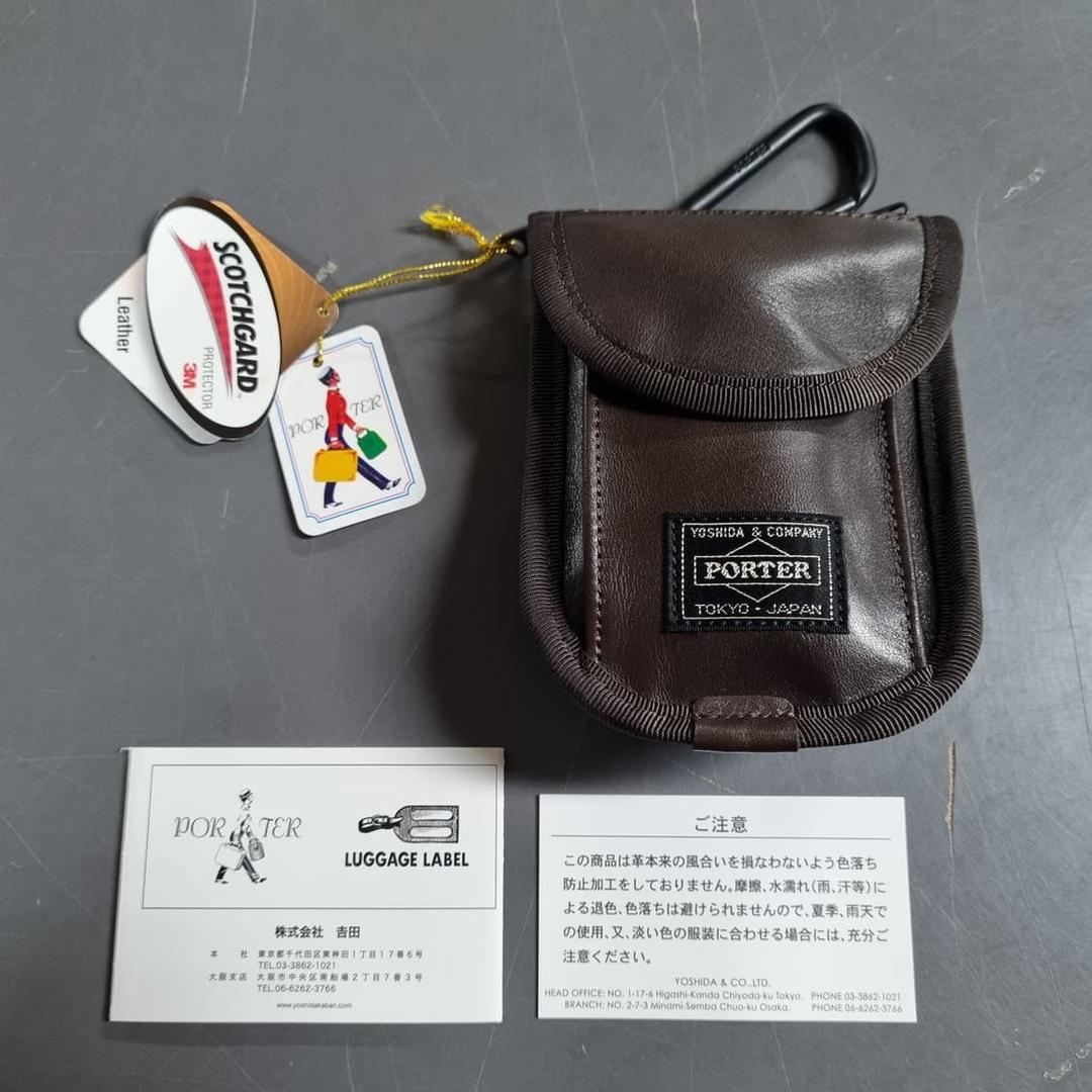 요시다 포터 카라비너 파우치 브라운 새상품, 파우치 | 후루츠패밀리