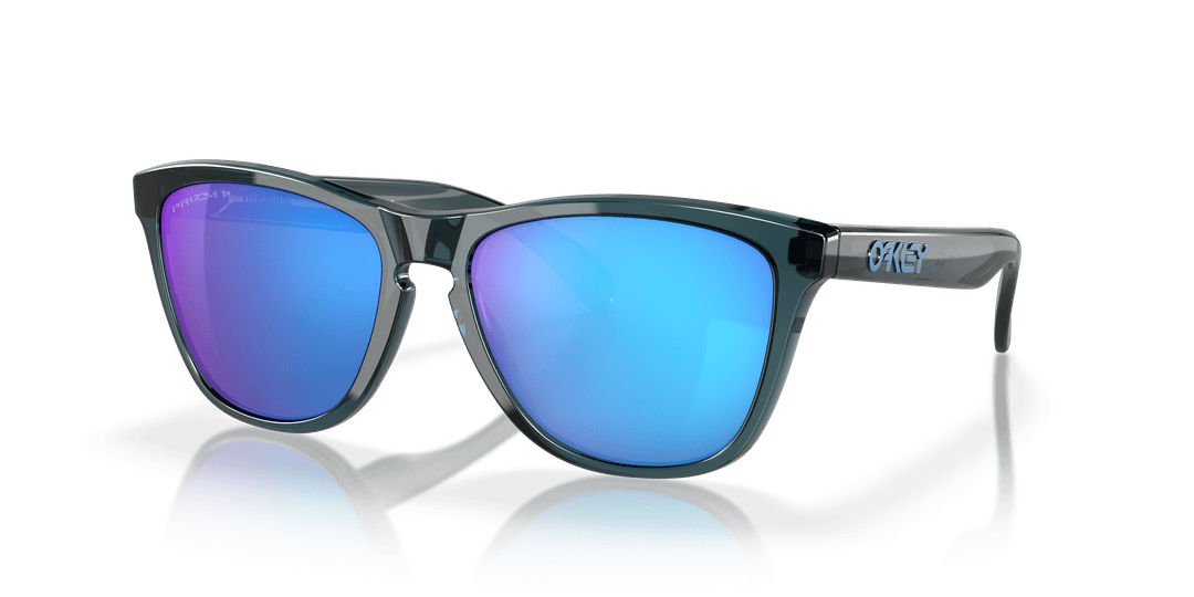 Oakley Frogskins™ Prizm Sapphire Polarized Lenses, Crystal Black Frame Sunglasses | Oakley®