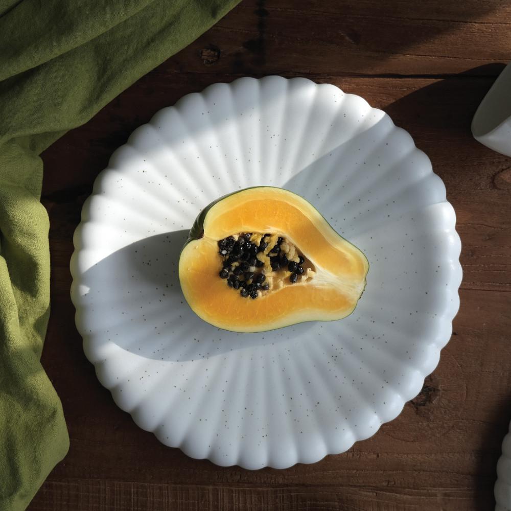 [선물포장]블루밍 원형접시 _ 메인그릇,브런치접시