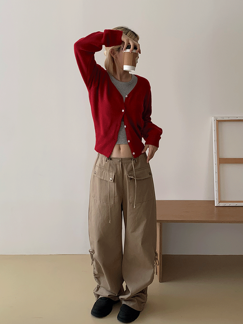 [wool50] Simple wool cardigan (5 color)