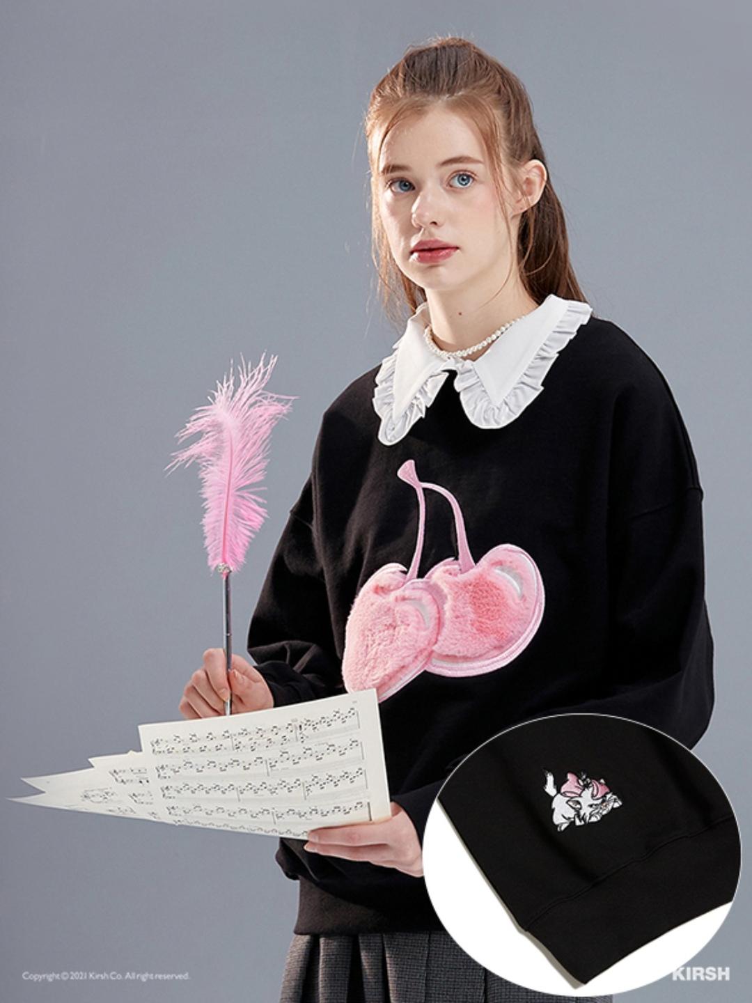 ARISTOCATS_BIG CHERRY SWEATSHIRTS KA [BLACK]