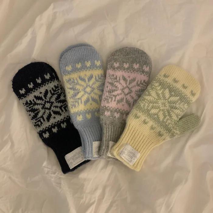 Snow Cashmere Gloves - 4Color