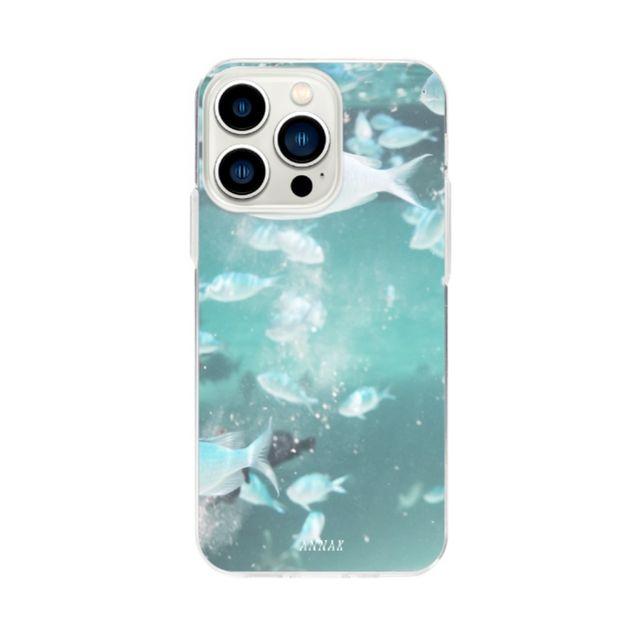 [my little aquarium jelly case] 아쿠아리움 여름 블루 젤리케이스 물고기 바다 윤슬 빈티지 젤하드케이스