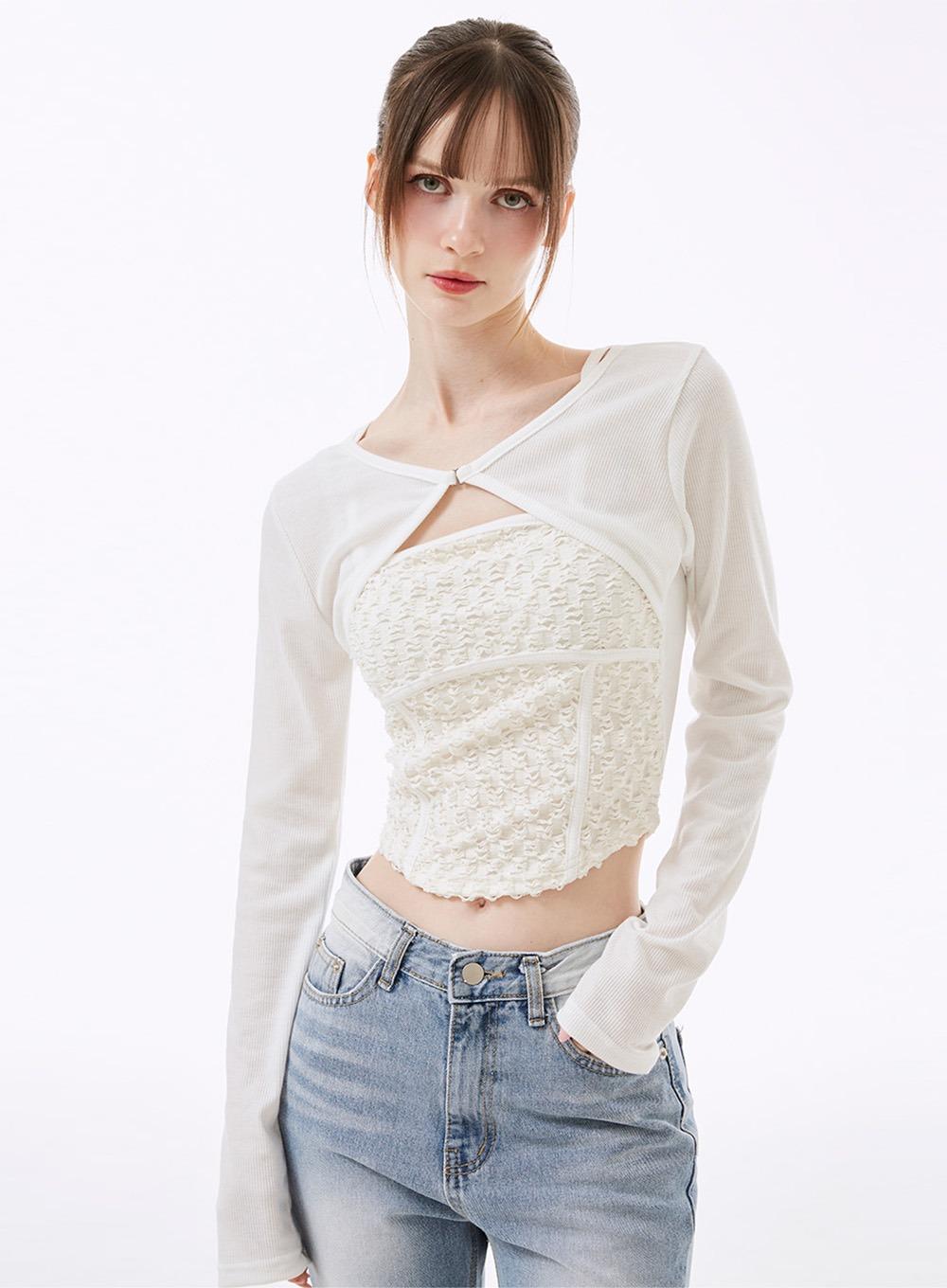 미이라 링클 레이어드 볼레로티