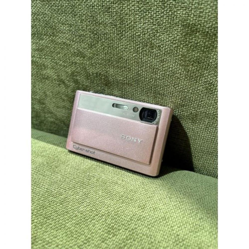 소니 사이버샷 DSC-T208.1MP 레트로 디지털카메라 - 핑크 (희색)