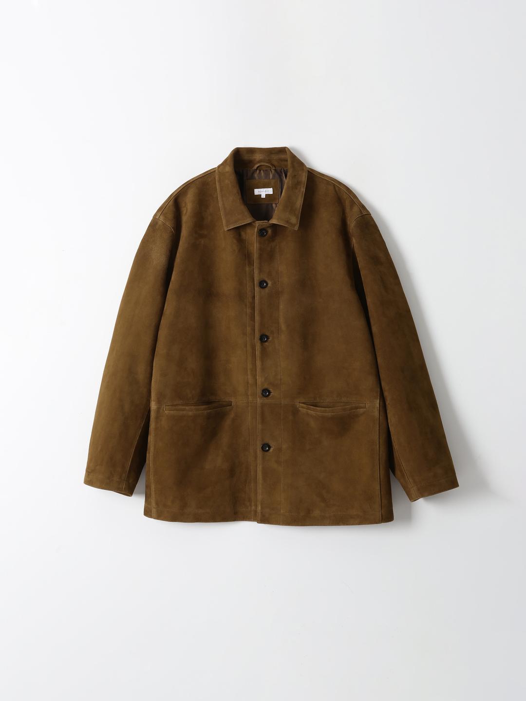 Goat Suede Jacket (Brown)
