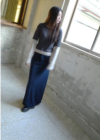 에프터먼데이 maxi jersey skirt (4c)
