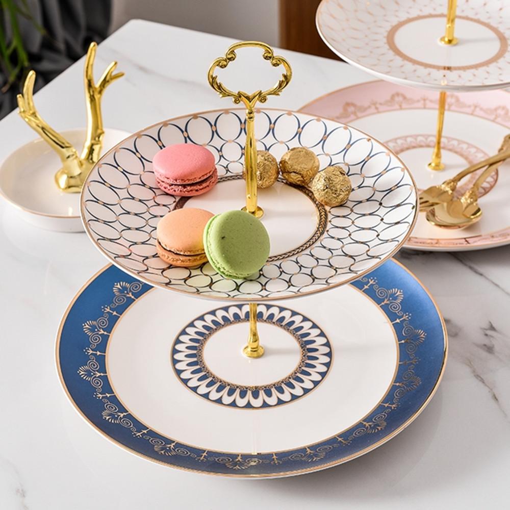 홈파티 2단 디저트트레이 케이크스탠드 2단접시