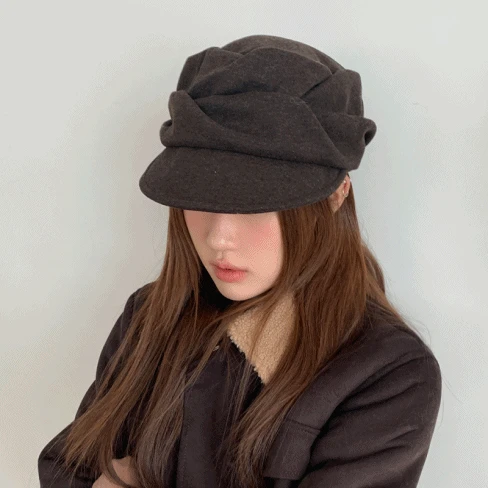 [얼굴소멸🖤] 무드 플리 베레모 뉴스보이캡 겨울 빵모자 4color