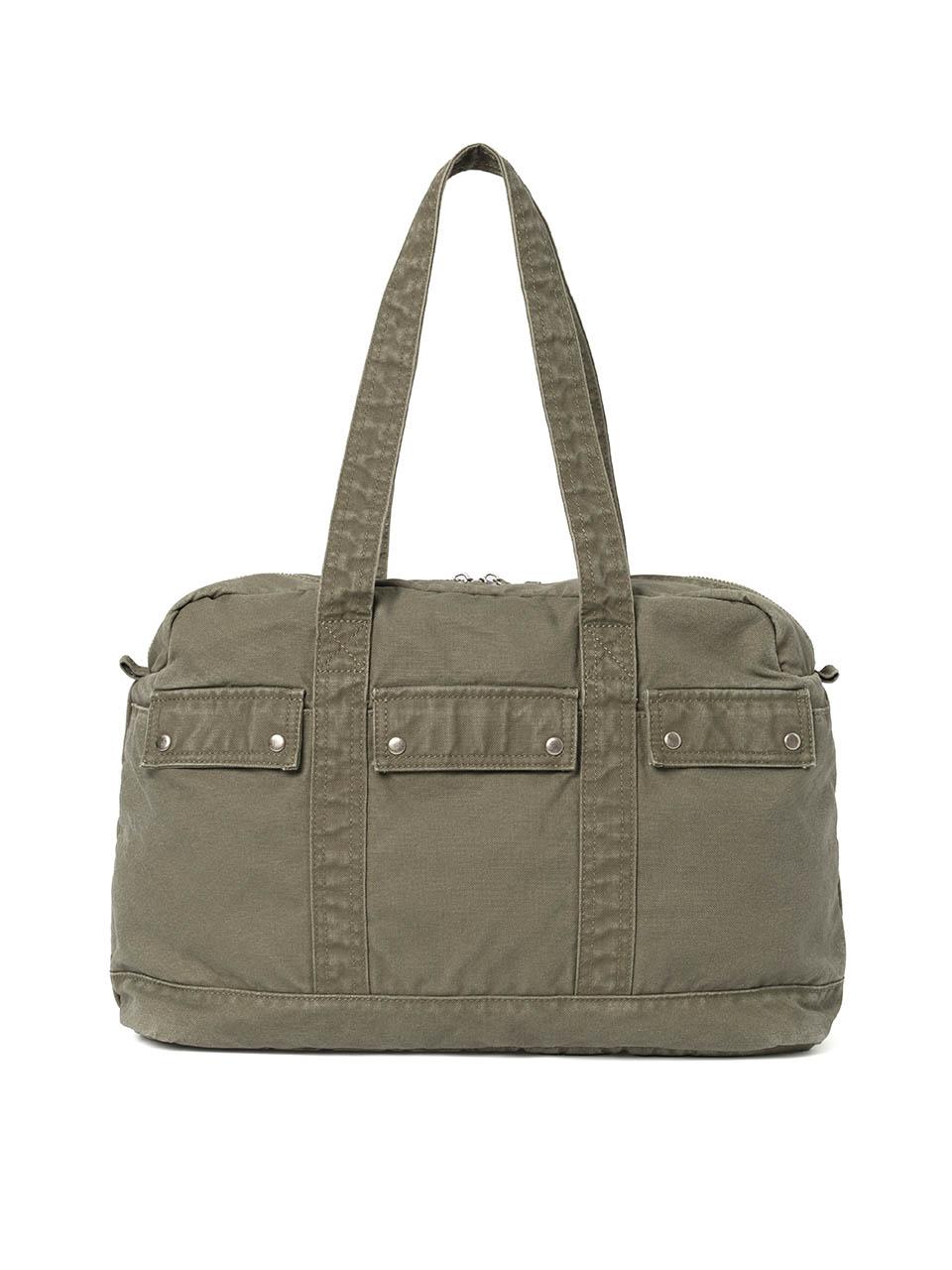 Vintage Flap Pocket Duffle Bag [Washed Khaki]