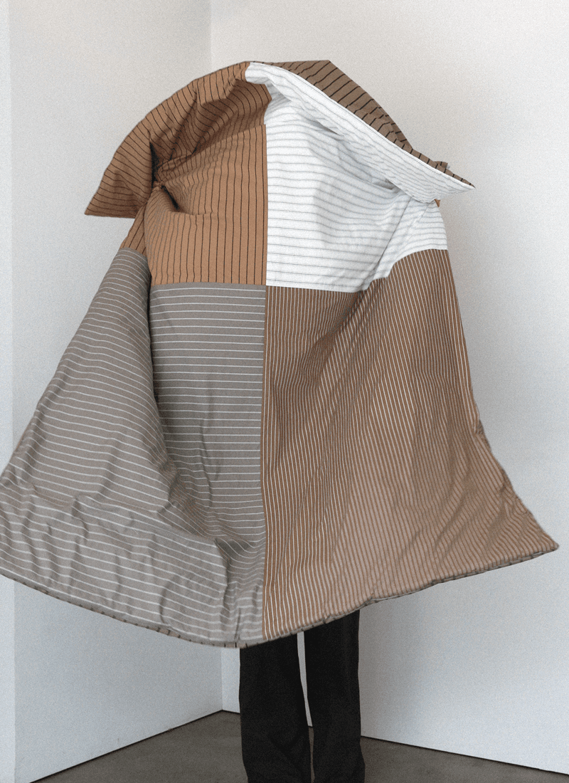 STRIPE PATCH DUVET COVER