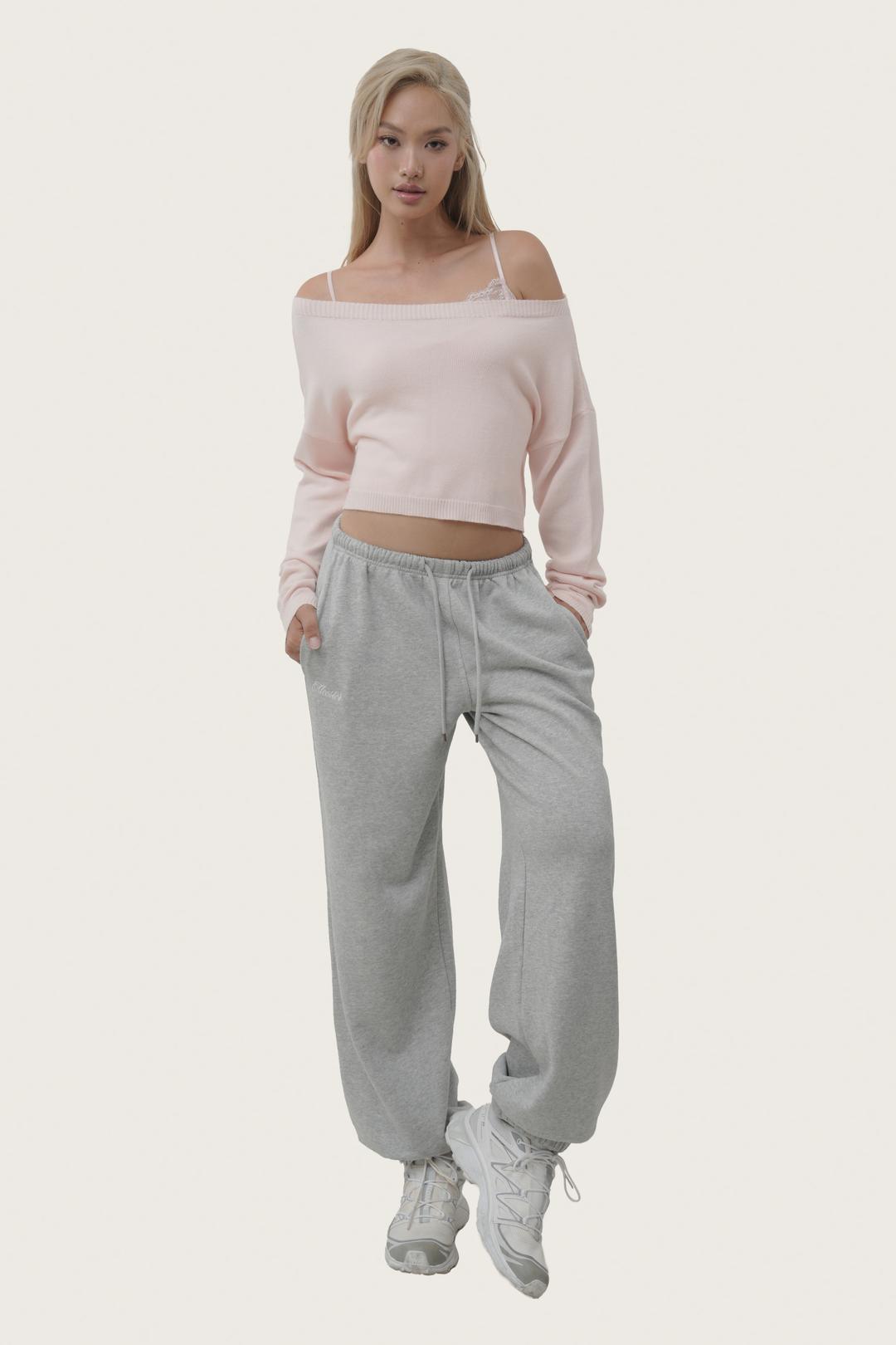 Honeydew cropped knit