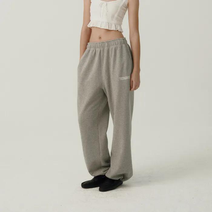Campie Sweat Drawstring Jogger Pants_Grey
