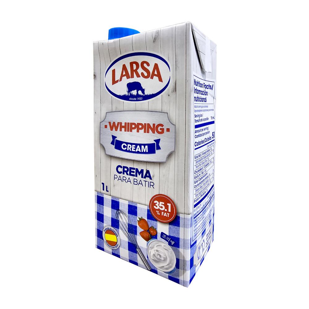 라르사 휘핑크림 1L 동물성 생크림 아이스박스포장무료