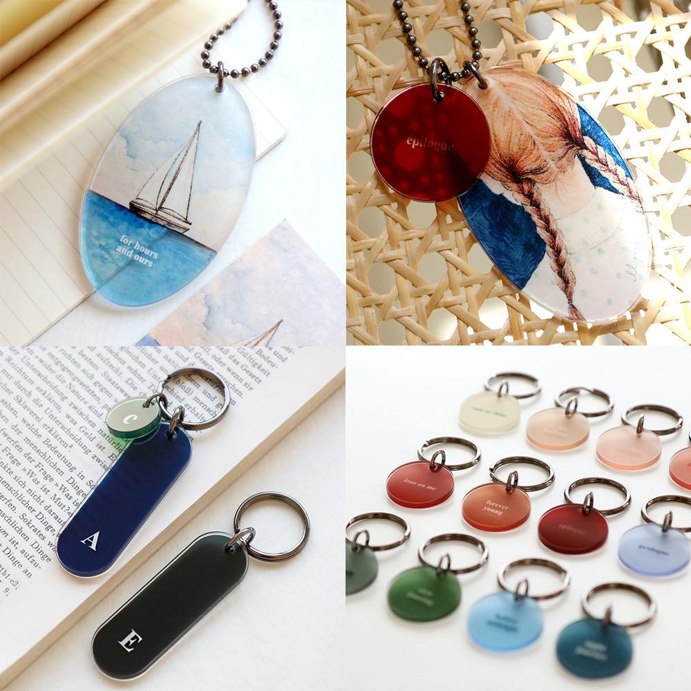 얼그레이 아크릴 키링 27종 오발 써클 스틱