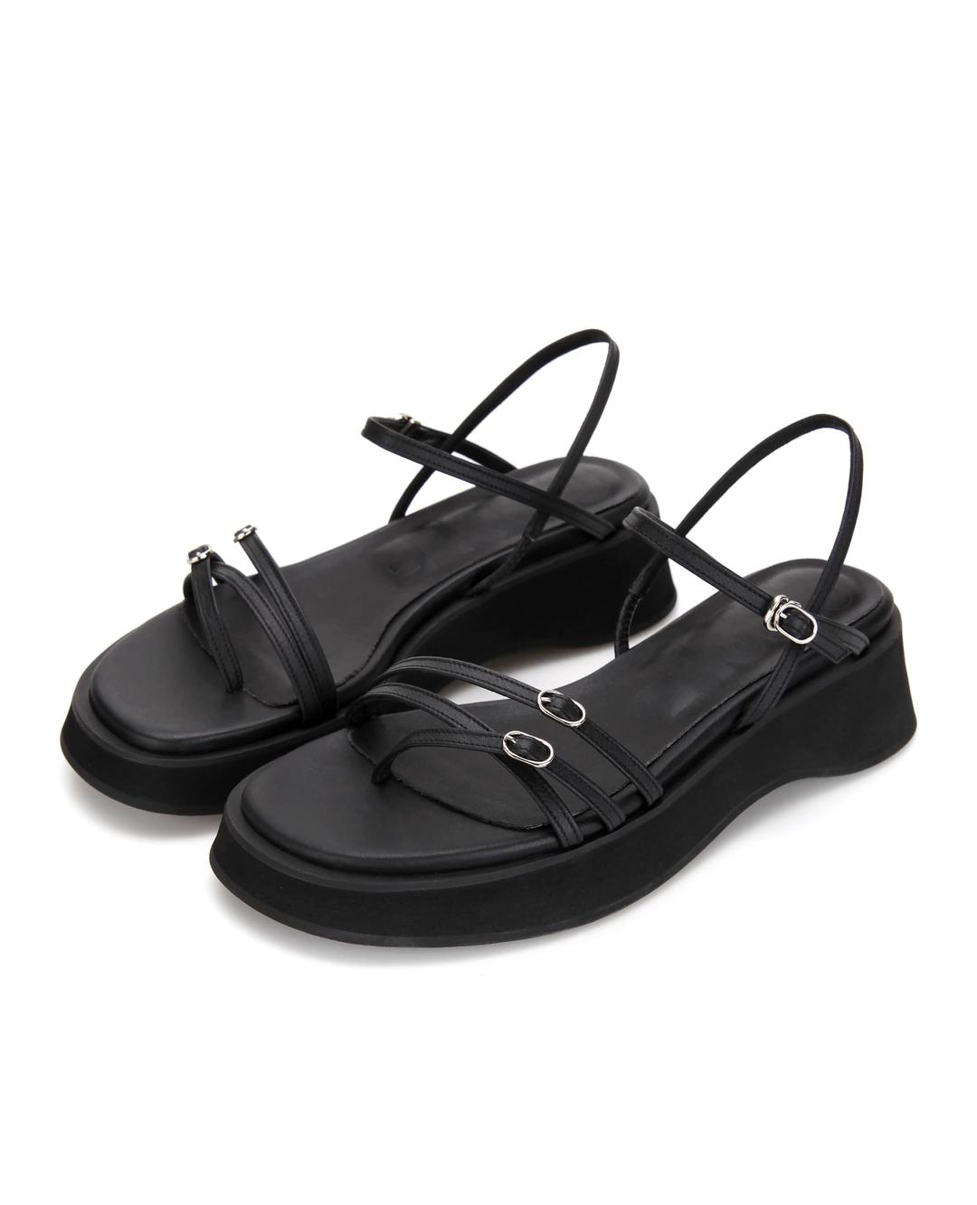 Strappy platform sandals | Black (240,245,250 즉시 출고)