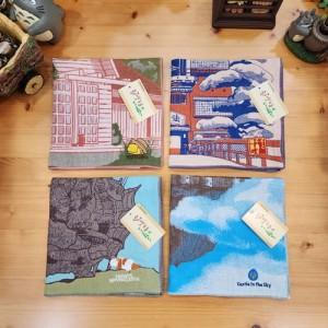 지브리 캐릭터 토토로 센과 치히로 하울 라퓨타 3중 가제 고급 일본 이마바리 타월 손수건