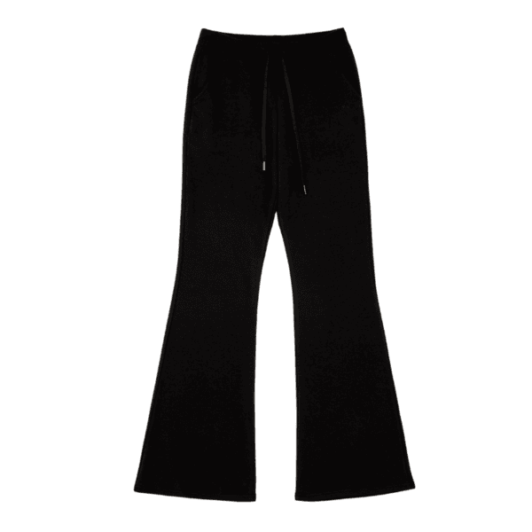 Relaxed-fit Flared Sweatpants(Black)
