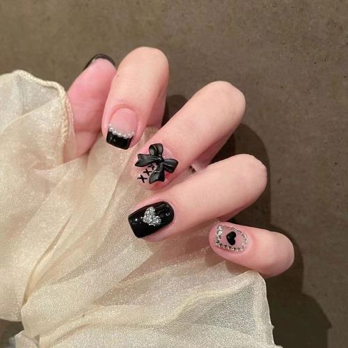 블랑디 발레코어 블랙 네일팁