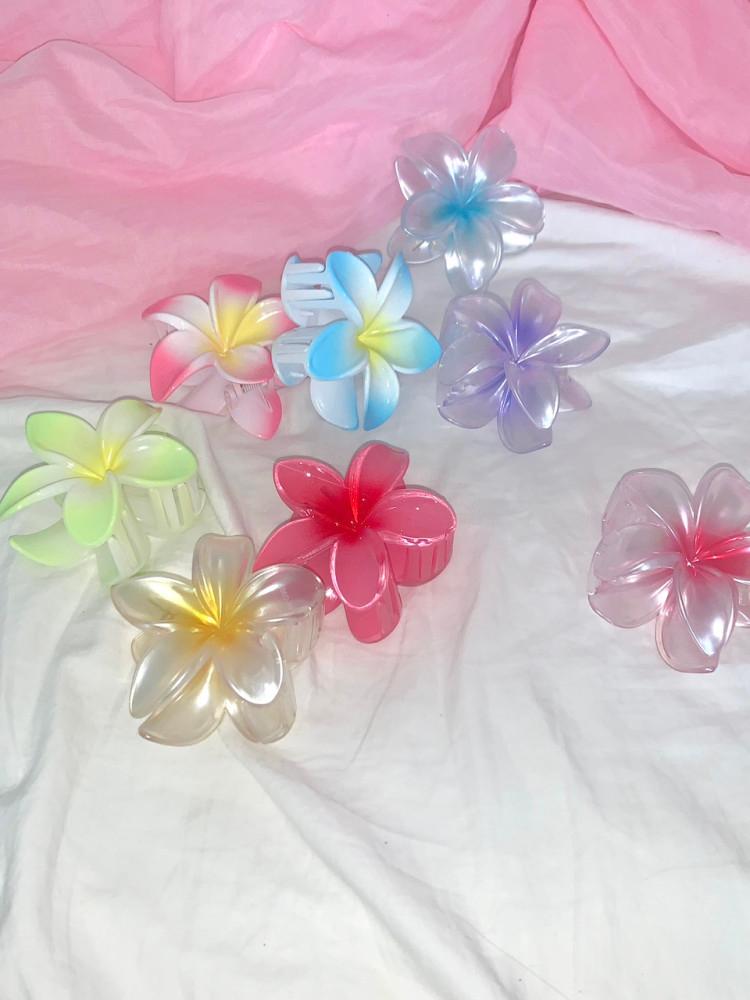(8color) hawaiian hair pin 하와이안 꽃 집게핀
