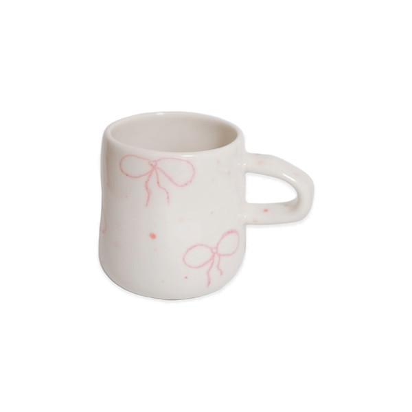 pink ribbon mongle mug